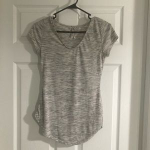 Light Grey-Heather Short Sleeve Tee, Size S